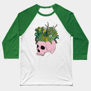 skull and plants Baseball T-Shirt